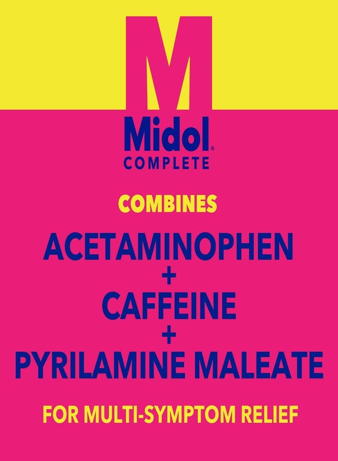 Midol Complete On The Go Caplets with Acetaminophen for Menstrual Symptom Relief, Period Cramp and Menstrual Pain Relief, 50 Count (25 Pouches of 2) - Image 4